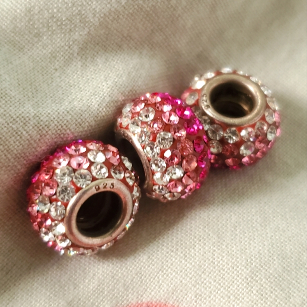 Pandora beads Swarovski crystal 925 silver inning